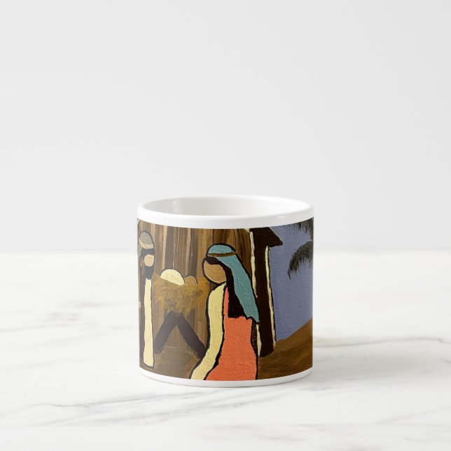 Baby Jesus, Mary and Joseph specialty mug (Front)