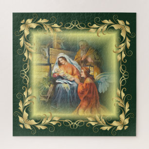 Baby Jesus, Mary & Joseph ~ The Holy Family ~ Jigsaw Puzzle