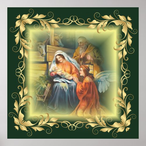  Baby Jesus Mary  Joseph  The Holy Family  Poster