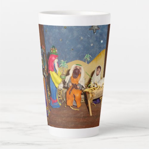 baby Jesus Mary three kings christmas nativity Latte Mug