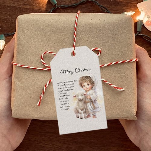 Baby Jesus Merry Christmas Gift Tags