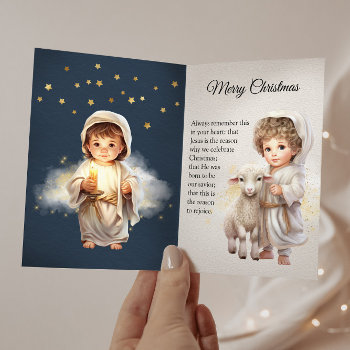 Baby Jesus Merry Christmas Holiday Card by Lais_s2 at Zazzle