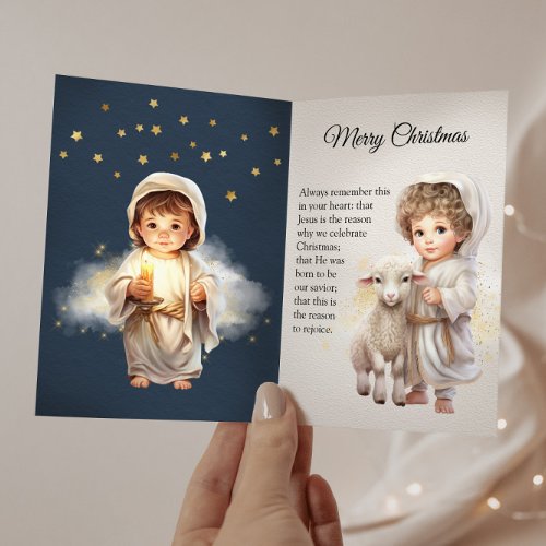 Baby Jesus Merry Christmas Holiday Card