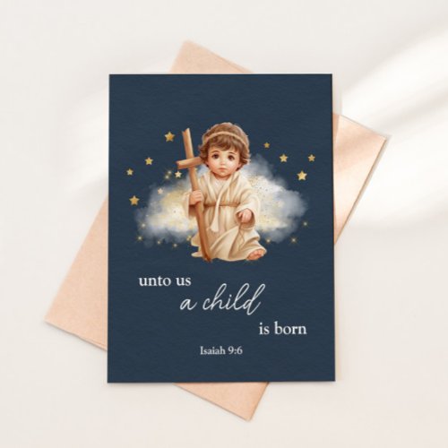 Baby Jesus Merry Christmas Holiday Postcard