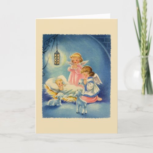 Baby Jesus Nativity Christmas Card