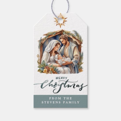 Baby Jesus Nativity  Gift Tags