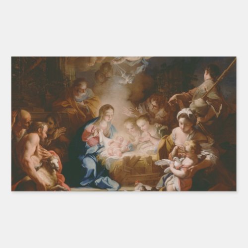 Baby Jesus Rectangular Sticker