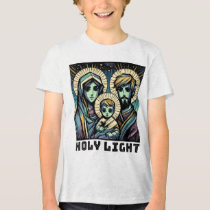Baby Jesus : The Holy Family: Holy Light Tri-Blend Shirt