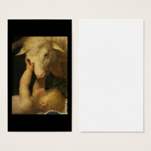 Baby Jesus Touches Lamb (Front & Back)