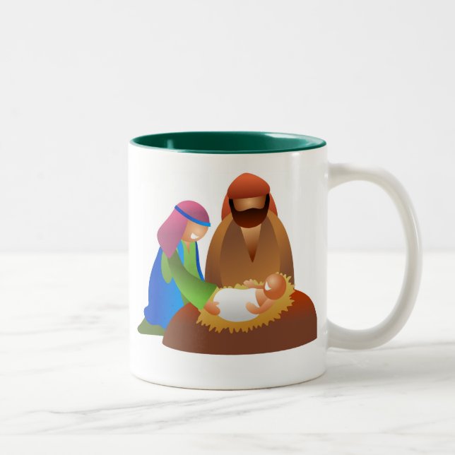 Baby Jesus Two-Tone Coffee Mug (Right)