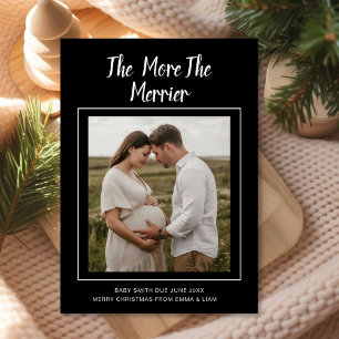 Baby Joy on the Way Christmas Photo Announcement