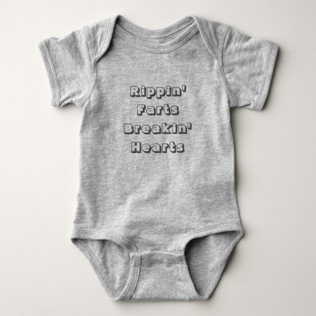 Baby Jumper - Rippin Farts Breaking Hearts Baby Bodysuit (Front)