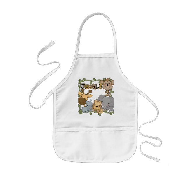 Baby Jungle Animals Tshirts and Gifts Kids' Apron (Front)
