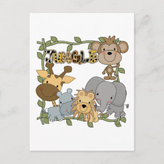 Baby Jungle Animals Tshirts and Gifts Postcard