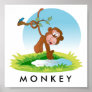 Baby Jungle Monkey Poster