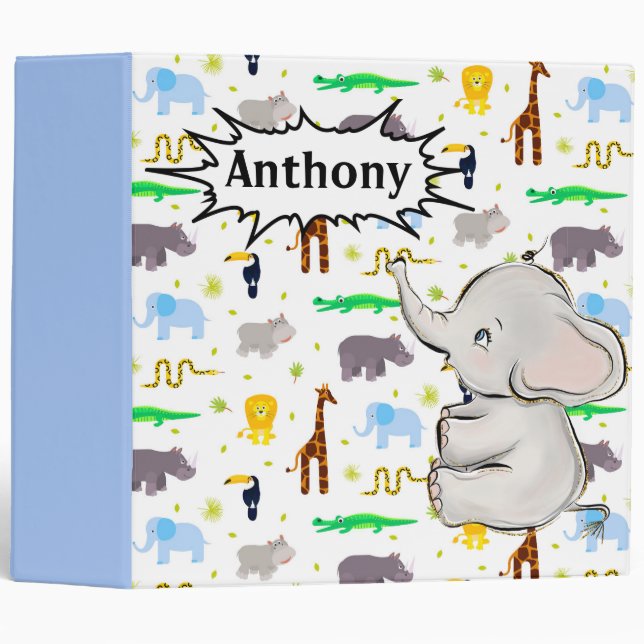 Baby Keepsake Album 3 Ring Binder (Front/Spine)