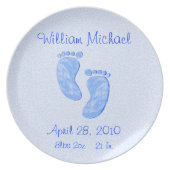 Baby Keepsake Birthplate - Personalized Plate (Front)