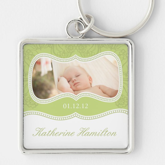 Baby Keepsake Photo Keychain (Front)