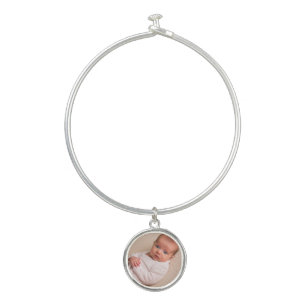 Baby Keepsake Photo Personalize Bangle Bracelet