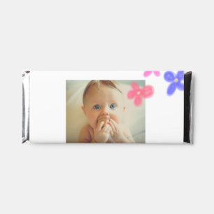 Baby kids 1st birthday add name date add photo hershey bar favors