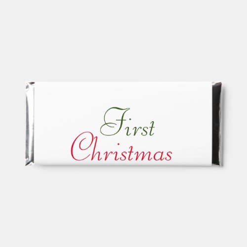 BABY KIDS FIRST CHRISTMAS HOLIDAY ADD NAME TEXT YE HERSHEY BAR FAVORS