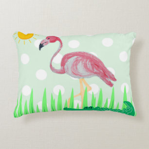 Baby Kids Flamingo Alligator Lumbar Accent Pillow