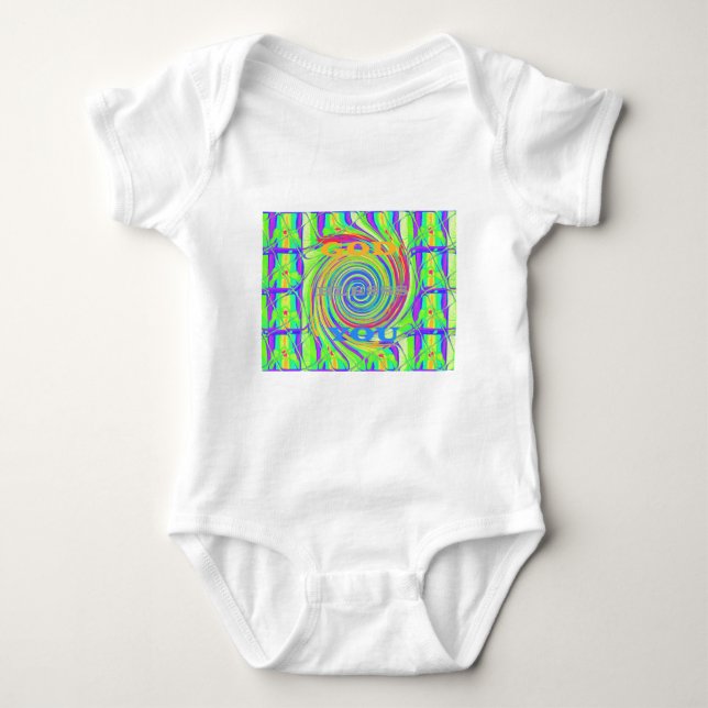 Baby Kids God Bless You..png Bodysuit (Front)