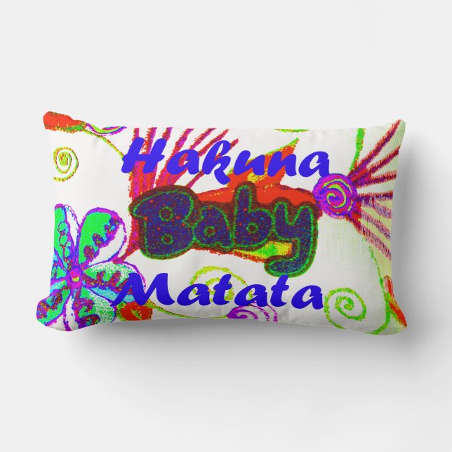 Baby Kids Hakuna Matata Pillow (Front)