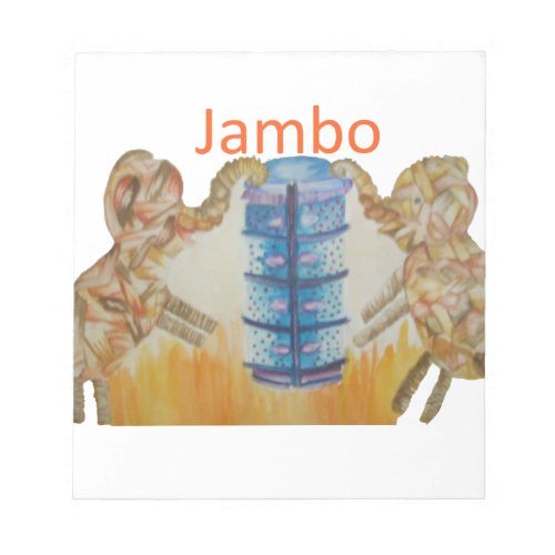 Baby Kids Jambo Jumbo  Elephants Design Notepad