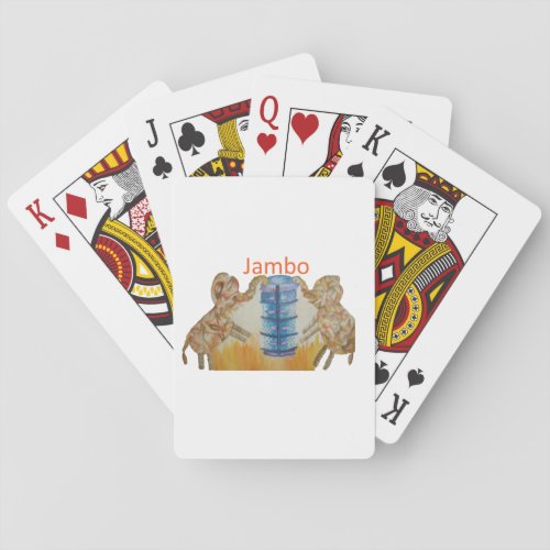 Baby Kids Jambo Jumbo  Elephants Design Playing Cards
