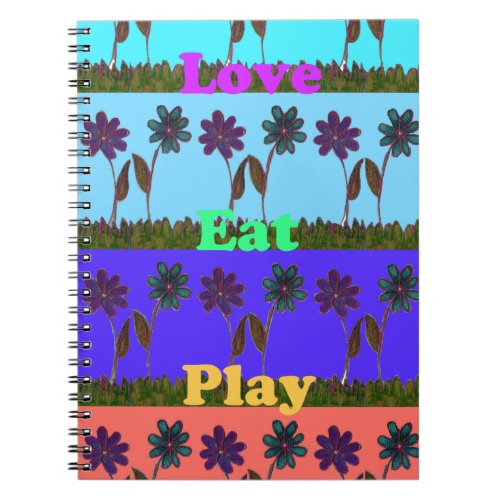 Baby kids love play colorspng notebook