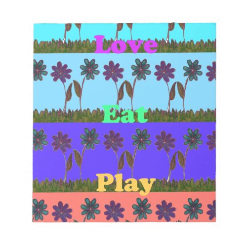 Baby kids love play colorspng notepad