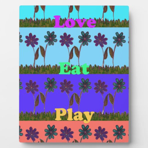 Baby kids love play colorspng plaque