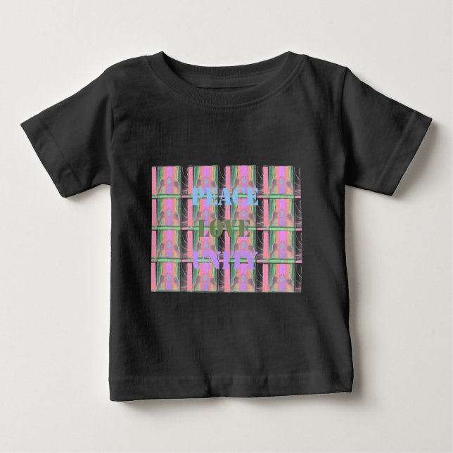 Baby Kids  Peace Love Unity Hakuna Matata design.p Baby T-Shirt (Front)