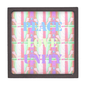 Baby Kids  Peace Love Unity Hakuna Matata design.p Keepsake Box