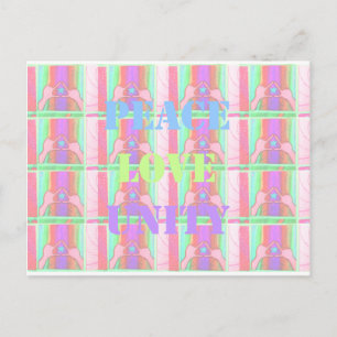 Baby Kids  Peace Love Unity Hakuna Matata design.p Postcard