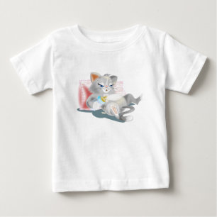 Baby Kitten Baby T-Shirt Fun Painting Gift