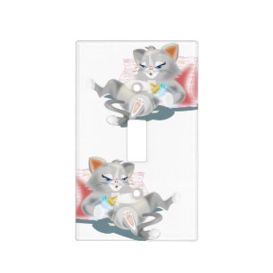 Baby Kitten Light Switch Cover