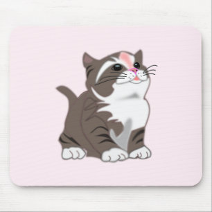 Baby Kitten Mouse Pad - Custom Colors - Text