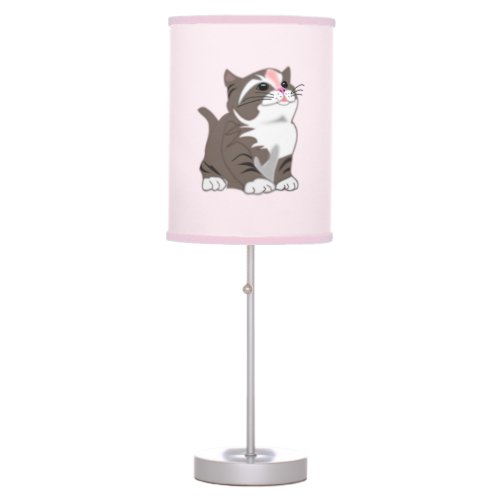 Baby Kitten Pink Lamp Gift
