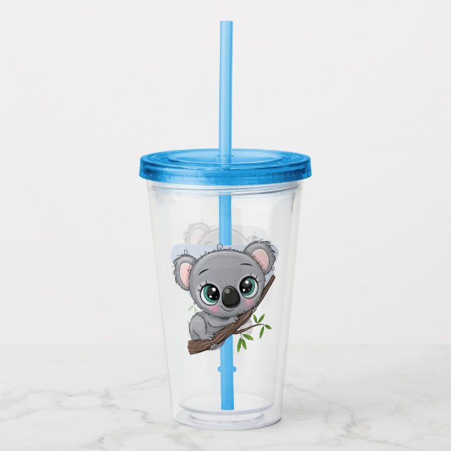 Baby Koala Acrylic Tumbler (Front)