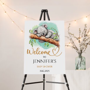 Baby Koala Baby Shower Welcome Foam Board