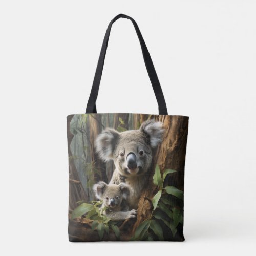 Baby Koala Bear and Mom Tote Bag