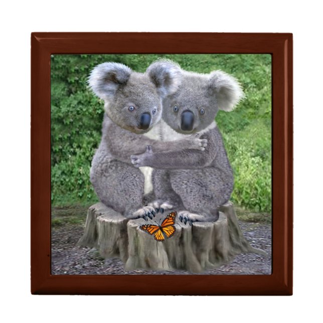 Baby Koala Bear Huggies Jewelry Box (Front)
