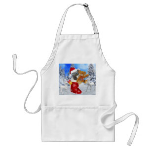 BABY KOALA CHRISTMAS WITH TEDDY ADULT APRON
