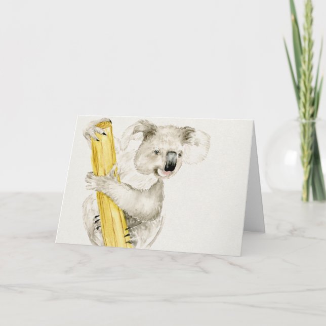 Baby Koala | Cute & Furry Card (Front)