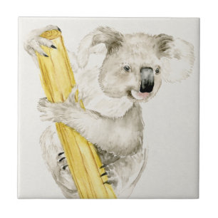 Baby Koala Cute & Furry Ceramic Tile