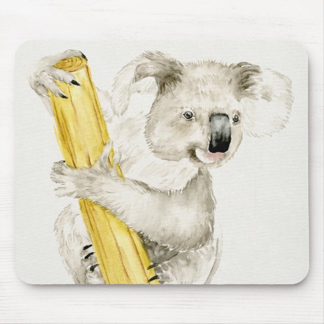Baby Koala | Cute & Furry Mouse Pad (Front)