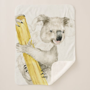 Baby Koala Cute & Furry Sherpa Blanket