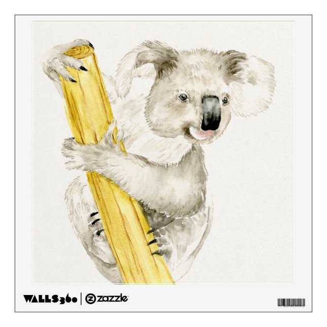 Baby Koala | Cute & Furry Wall Decal (Front)